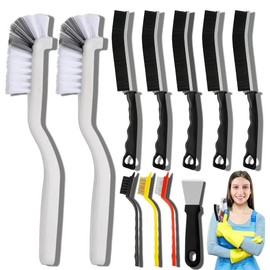Gap Cleaning Brush with Hard Bristles, 11 Pieces Corner Cleaning Brushes, Split Cleaning Brush Set, Corner Cleaning Brush, Gap Cleaning Brush, Cleaning Brush for Tiles, Bathrooms, Kitchen