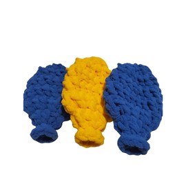 907 Creations By CaTrena Crochet Reusable Water Balloons (Blue-Yellow-Blue)