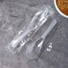 50 PCS Disposable Clear Plastic Spoons,5.9" Asian Soup Spoons,Chinese Spoons,tasting
