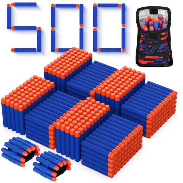 Tudaymol Nerf Bullets 500 Official Dart for Nerf N-Elite Series
