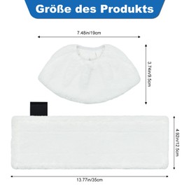 DLAIMI 10 Mikrofaser Tuchset Kompatibel für Kärcher Dampfreiniger EasyFix SC 2,SC3,SC4,SC5, 5 Bodendüsen & 5 Handdüsen Microfiber Cloth für Kärcher, Wiederverwendbare, maschinenwaschbare Ersatztücher
