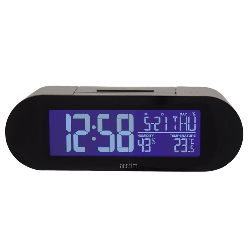 Acctim Kian Digital Alarm Clock Crescendo Alarm Date, Temperature &