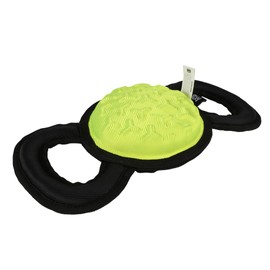 EBI Tug-o-War Dog Toy with Pulley - Y 30 x 13 x 5.5 cm, Yellow, Very Strong and Heavy Duty, High Quality EVA Foam with Oxford Fabric with Squeeze, 3D Fabric