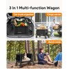 Raynesys 3 in 1 Collapsible Wagon Converts to Bench, 220lbs