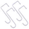 DINGEE Vinyl Fence Hooks 2x6 inch, Patio Light Hangers -