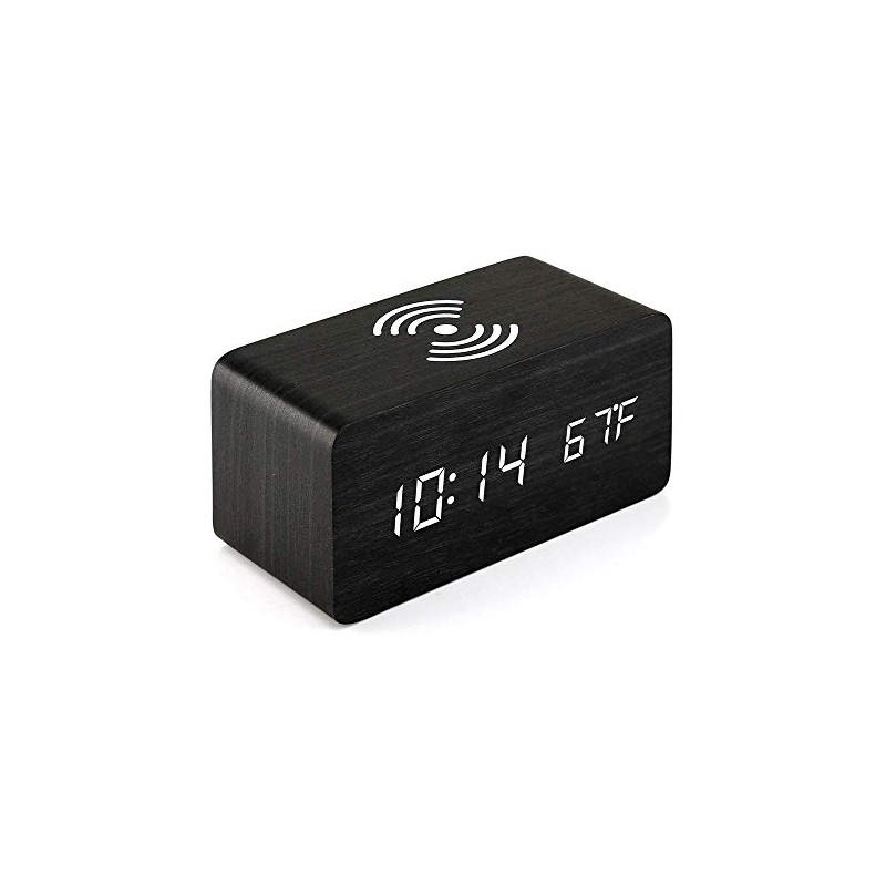 Itigoitie Digital Wooden Alarm Clock