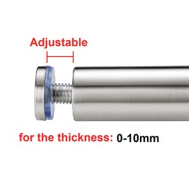 20 Pieces Qrity Standoffs Mounting Hardware Advertising Glass Acrylic Standoff, Stainless Steel Standoffs, 12X25mm, with Screw Mounting Accessories