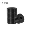uxcell 4pcs Rubber Spacers 2" OD, 1/2" ID, 1" Height