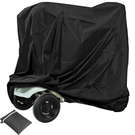 Mobility Scooter Cover, Waterproof Cover for Mobility Scooter, 210D Oxford Scooter Cover, Universal Tarpaulin for Mobility Scooter, Rain Cover, Wheelchair Protective Cover (190 x 71 x 117 cm)