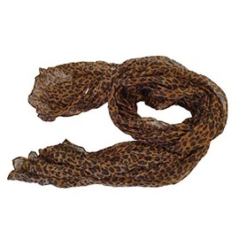 Fat-catz-copy-catz New Ladies Womens Celebrity Style Animal Leopard Long Scarf Scarves Maxi Sarong Sale (brown small animal)