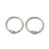 LiQunSweet 100 pcs 20mm 304 Stainless Steel Round Ring Clasps