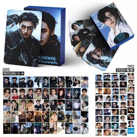 Yuto 127 PCS Album THE SIN : Vanish Photocards 55 PCS Lomo Cards Set 72 PCS Stickers Postcard Gift Merchandise for Boys and Girls (SUNGHOON)