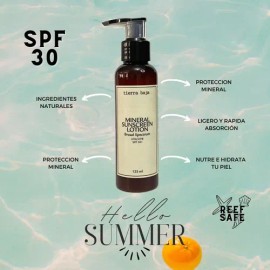 Protector Solar Mineral TIERRA BAJA en Crema con SPF 30 para Cara y Cuerpo 125 mL