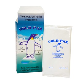 2 Pack - Cold Ice Pack Replacements - 3 oz Long Lasting Gel Packs for Aches, Pains, Bruises, Sores, Coolers, Lunch Boxes, and Medical Purposes
