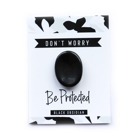 Black Obsidian Crystal Worry Thumb Thumb Stone Meditation Spiritual Stress Relief Gift Birthday Stocking Filler Healing Energy Reiki Chakra