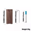 Premium Teak 4.08" x 1.68" Wooden Dugout Ceramic One Hitter