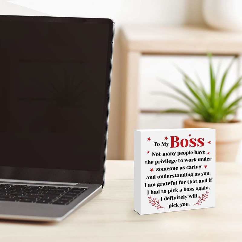 Boss Appreciation Gifts Boss Day Gifts for Women Men Wood