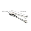 KICHOUSE 4-Piece Set Stainless Steel Ice Cube Tongs Heavy Duty