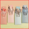 URBANMAC Makeup Brush Set 8PCS Mini With Storage (Dark_peach)