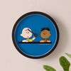 CafePress Peanuts Chuck & Franklin 10" Wall Clock for Livingroom,