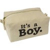 'It's A Boy ' Canvas Wash Bag/Makeup Case (CS00041387)