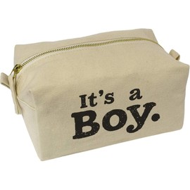 'It's A Boy ' Canvas Wash Bag/Makeup Case (CS00041387)