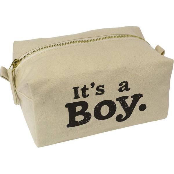 'It's A Boy ' Canvas Wash Bag/Makeup Case (CS00041387)