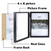 ORIVAN 2 Pack 4x6 Double Picture Frames Hinged Folding Photo