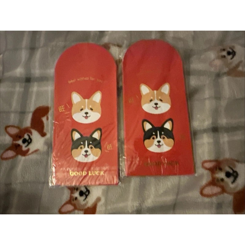 Cute Corgi Red Envelopes / Good Luck Envelopes
