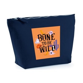 Hippowarehouse Bone to be Wild Printed Make up Cosmetic wash Bag 18x19x9cm