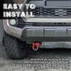 YIYITOOLS Front Demon Tow Hook Mounting Bracket with 3/4" Shackles