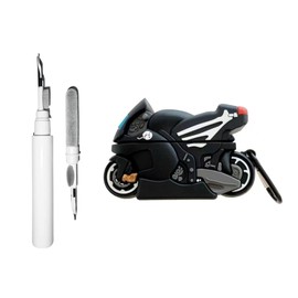 【2 in 1】 SKPY 3D Cartoon Locomotive Silicone Fashion Protective Case Cover Compatible with Sony WF-1000XM5 with Carabiner Cleaning Tools for Boys Girls Womens Mens Teens