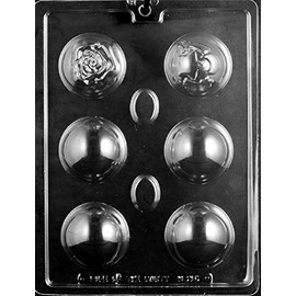 Grandmama's Goodies M257 Bath Bomb Assortment Chocolate Candy Soap Mold with Exclusive Molding Instructions