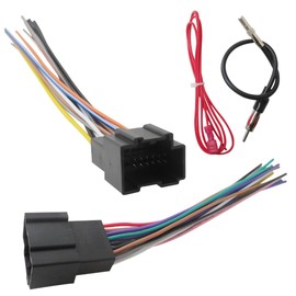 INGQI Radio Wiring Harness w/Antenna Adapter for 2007-2014 Silverado 1500