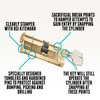 TSS Polished Brass High Security TS007 1 Star Euro Cylinder