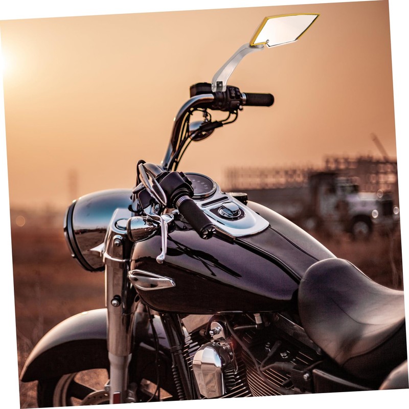 iplusmile 1pair Motorcycle Rearview Mirrors Handlebar for Safe Riding Compatible