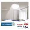 Tianlai Lampara Led De Sobreponer 18w Plafón Pack 10 Piezas