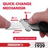 ARROW Utility Knife with Blade Storage Design, Quick Change Box