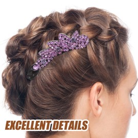 FOMIYES Banana Clip Hair Accessories for Women Rhinestone Hair Clips Styling Comb