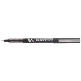 Pilot V5 Liquid Ink Rollerball 0.5 mm Tip (Single Pen) - Black Box of 12