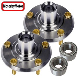 MotorbyMotor 2PK 930-300 Front Wheel Bearing and Hub Assembly with 5 Lugs Fits for 2002-2005 Dodge Neon, 2003-2010 Chrysler PT Cruiser Heavy Duty Hub Bearing-510058