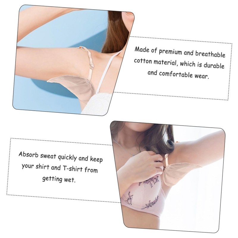 Healeved 2sets Sweat Patch Reusable Armpit Blocker Dress Shield Pads