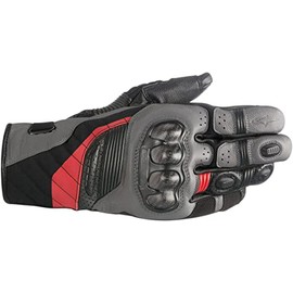 Alpinestars Men's Gloves (Black/Grey/Red, Large), 1 Pack