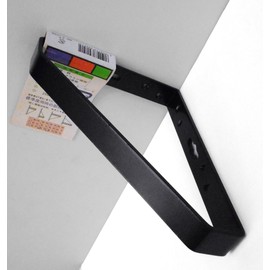 WAKI Triangle Shelf Bracket, Black, 5.9 x 7.9 inches (150 x 200 mm)