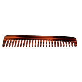 Echterhölter 23516 5004 Large Strand Comb Sawn + Handmade Coarse Teeth Approx. 18 cm Havana Brown Styling Comb for Detangling Afro Comb