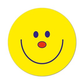 Smiley Face (No Caption) Stickers 38mm (Pack of 75)
