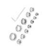 12pcs 3-16mm Stainless Steel Drill Depth Stop Bit Collar Set