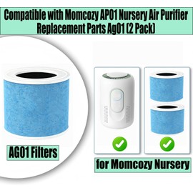 2 Pack Composite Filters Compatible with Momcozy AP01 Nursery Air Purifier