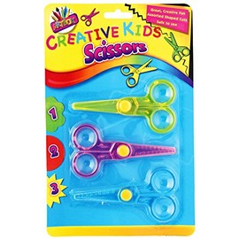 Art Box Novelty Cut Safety Scissors (Pack of 3)