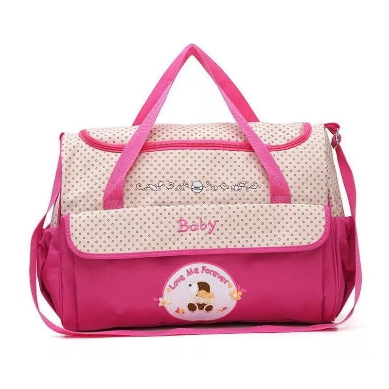 Yooshi Set 5 Bolsas Pañalera Mochila Viaje Moderna Y Cambiador